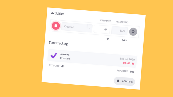 Time-tracking on planned activities ⏱